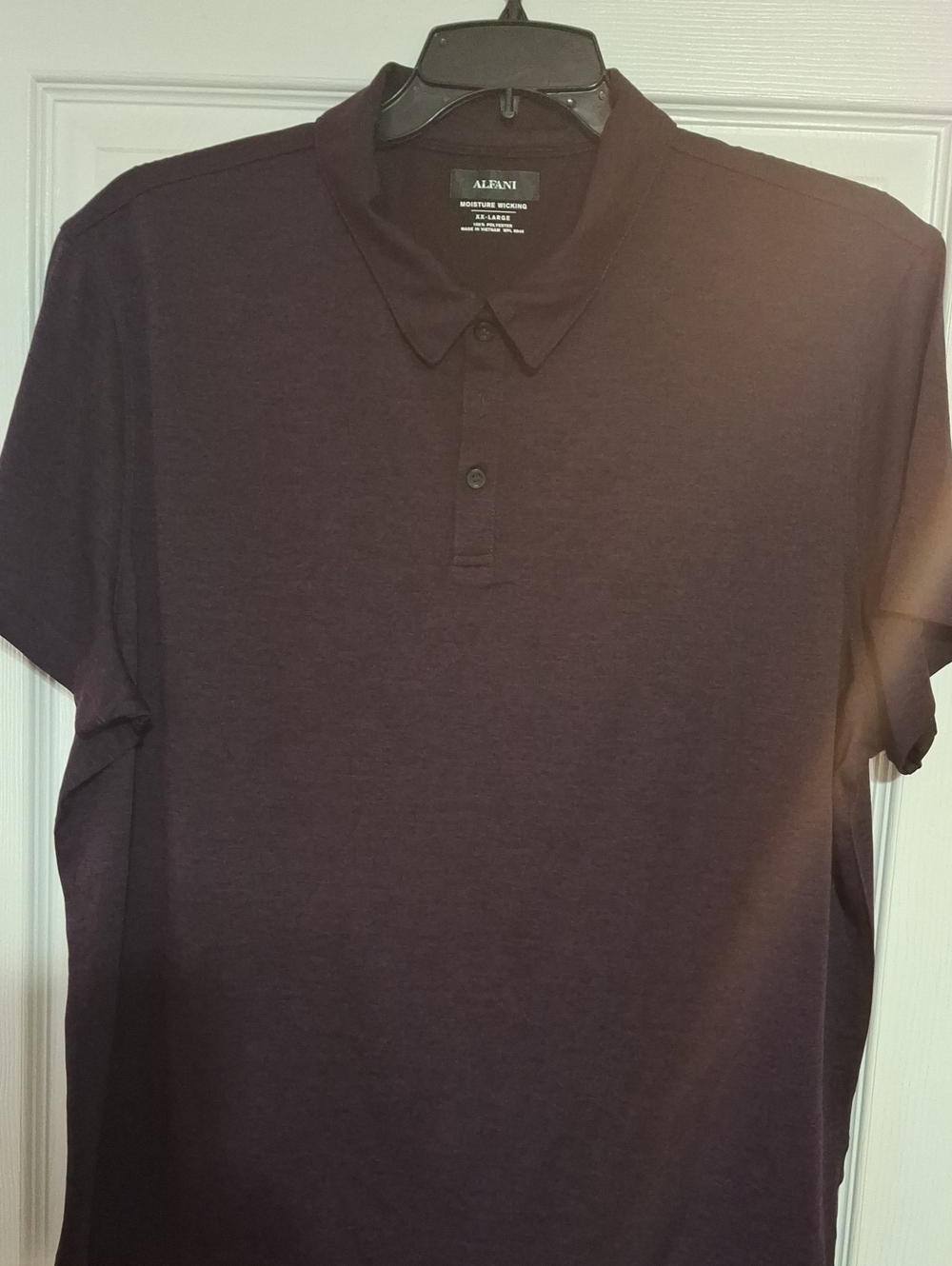 Alfani Men's Plum Short-Sleeve Polo